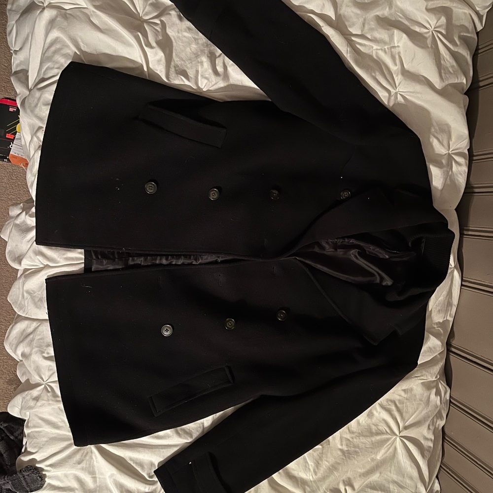 Ralph Lauren Men’s Black Pea Coat - 3XL